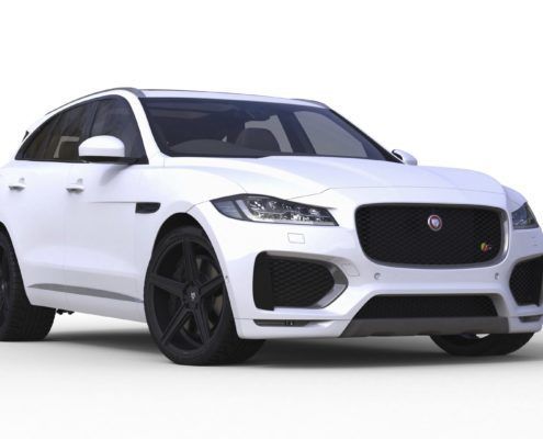 Jaguar F-Pace mit der mbDESIGN KV1 9x20 Konkav in Schwarzmatt mit 255/50R20