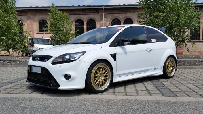 Ford Focus RS mbDESIGN LV1 8.5×19 Gold glänzend poliert Ford Focus RS mbDESIGN LV1 8.5x19 Gold glänzend poliert