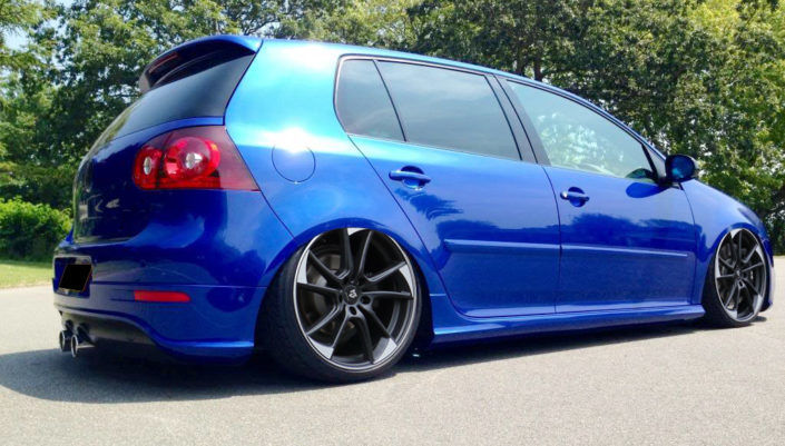 VW Golf 5 R32 mbDESIGN mb1 7.5×19 ET51 Schwarz Matt poliert + 225/35R19 VW Golf 5 R32 mbDESIGN mb1 7.5x19 ET51 Schwarz Matt poliert + 225/35R19